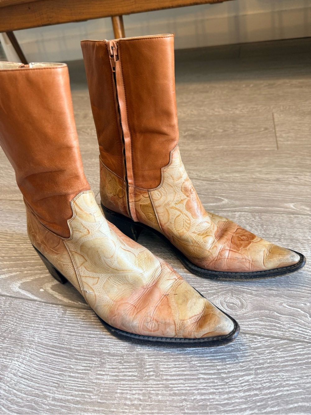 Andrea Bertocco Italian Vintage Cowboy Boots